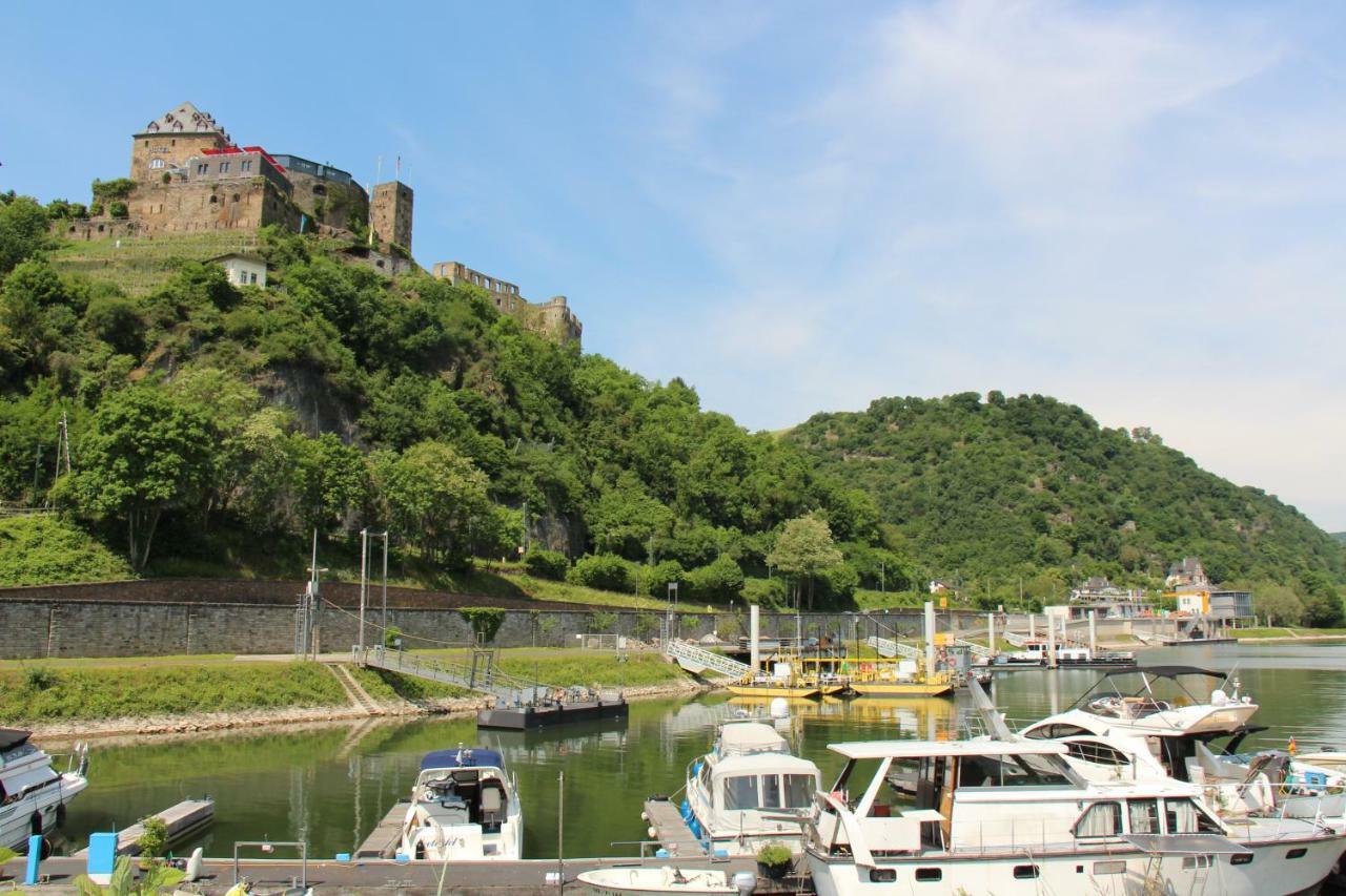 Musikalische Ferienwohnung Mit Rheinblick Sankt Goar Dış mekan fotoğraf